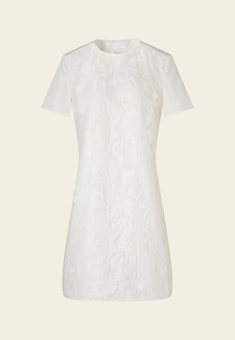 Engrave-effect Jacquard Midi Dress