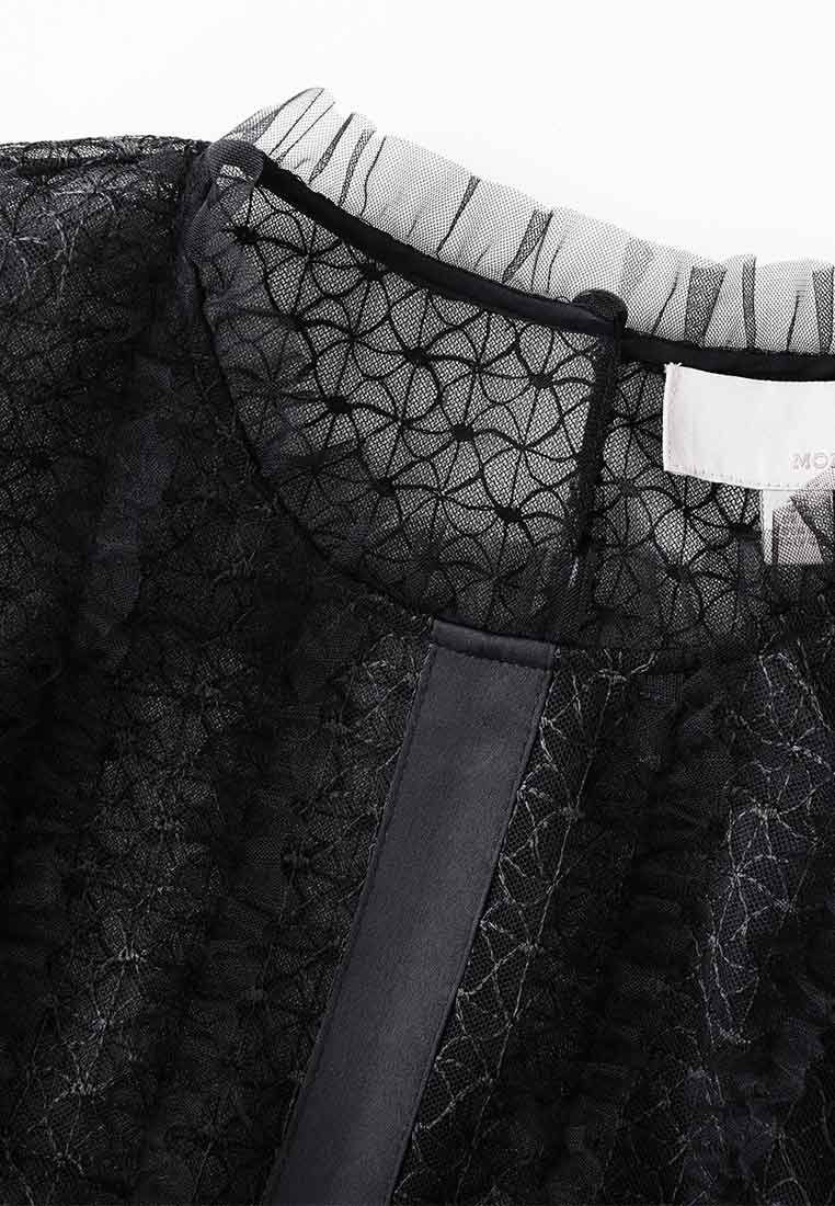 Black Lace Two-piece Cocktail Dress