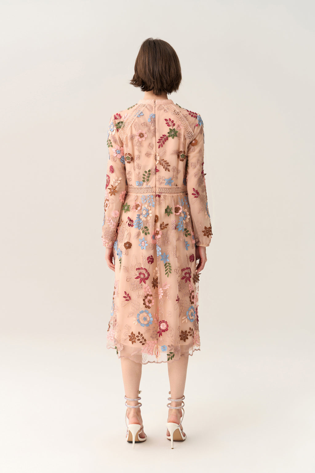 Fairy Tale Embroidered Mesh Dress