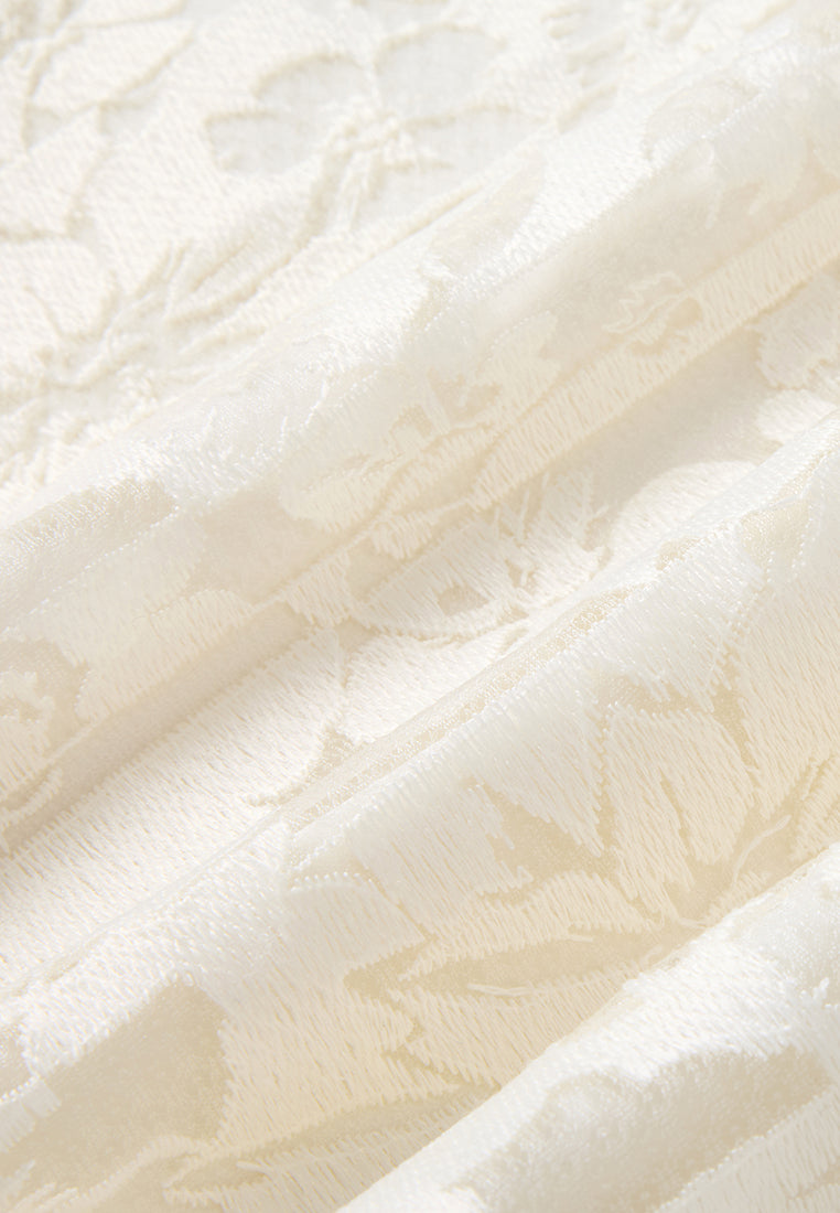 Engrave-effect Jacquard Midi Dress